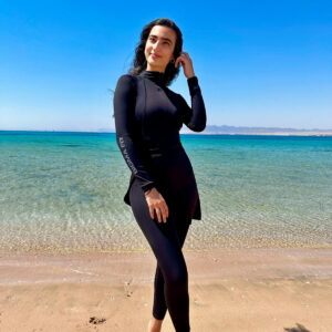 Black Aqua Burkini Set