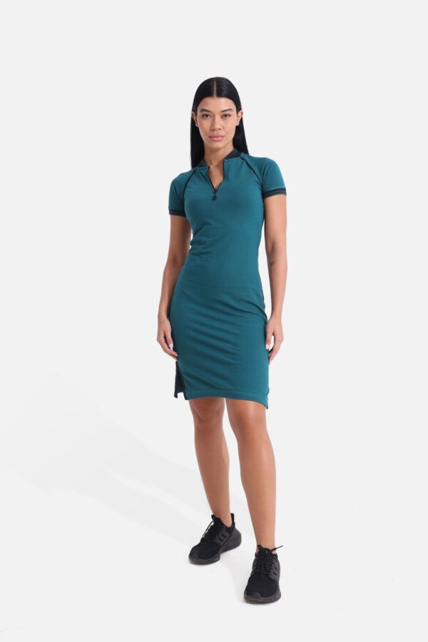 Shaded Spruce Polo Dress