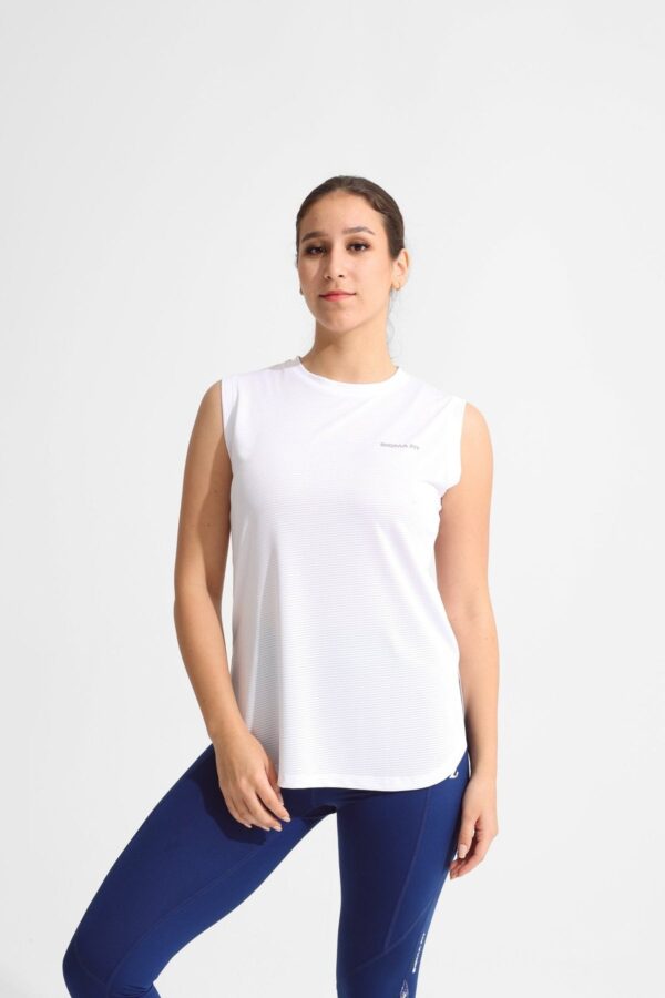 White LiteRun Sleeveless Tee